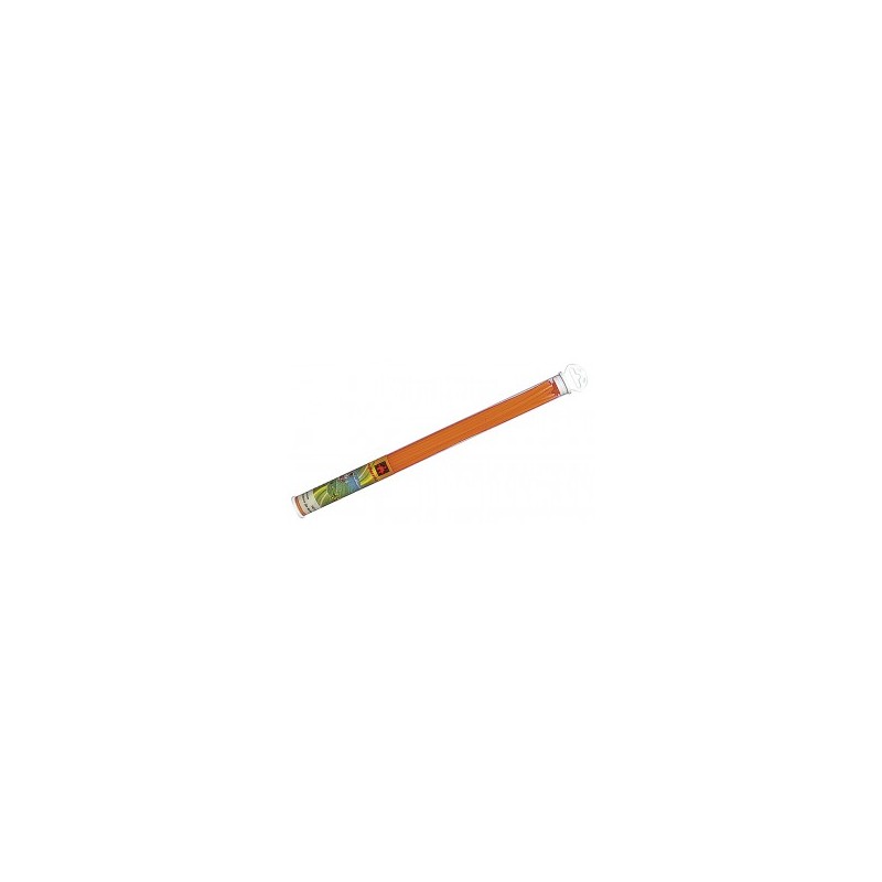 Fil nylon  diam.: 4,4mm, section: artes, couleur: orange fluo, tube de 20 brins de 41cm