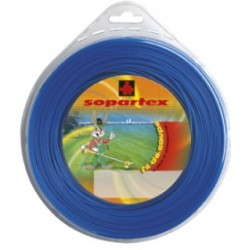 Fil nylon  diam.: 1,65mm, section: ronde, couleur: bleu, spool 100m