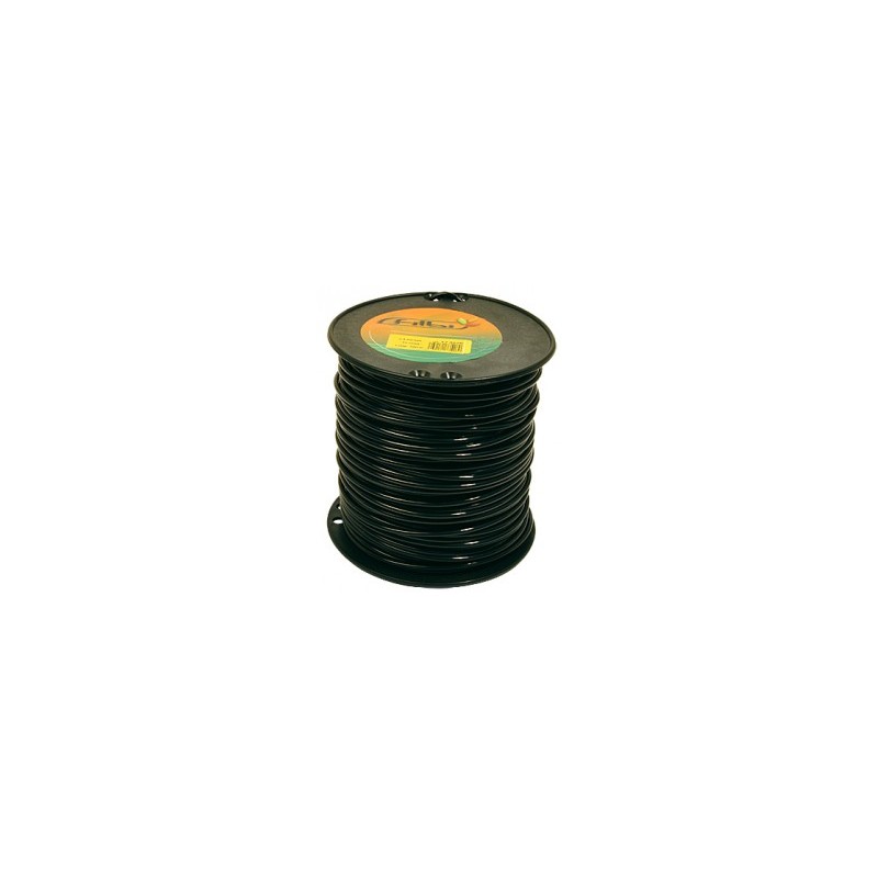 Fil nylon  diam.: 3mm, section: rond, couleur: noir, bobine 300m