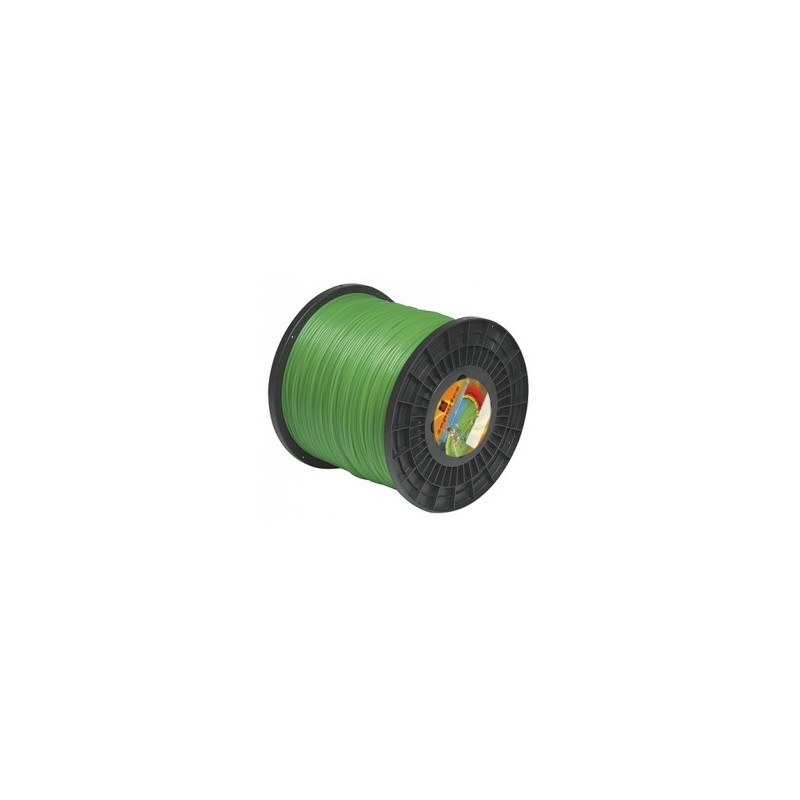 Fil nylon  diam.: 2,4mm, section: artes, couleur: vert, bobine 90m