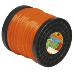 Fil nylon  diam.: 4,4mm, section: artes, couleur: orange fluo, bobine 83m