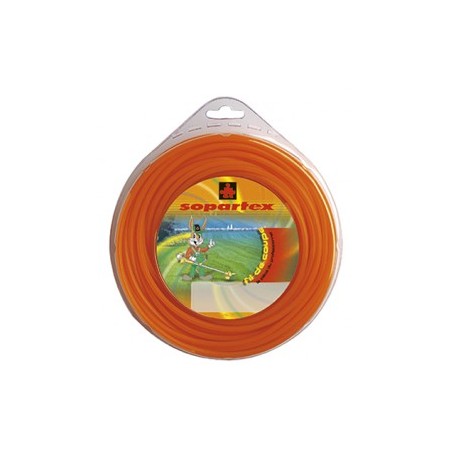 Fil nylon  diam.: 4,4mm, section: artes, couleur: orange fluo, spool 26m