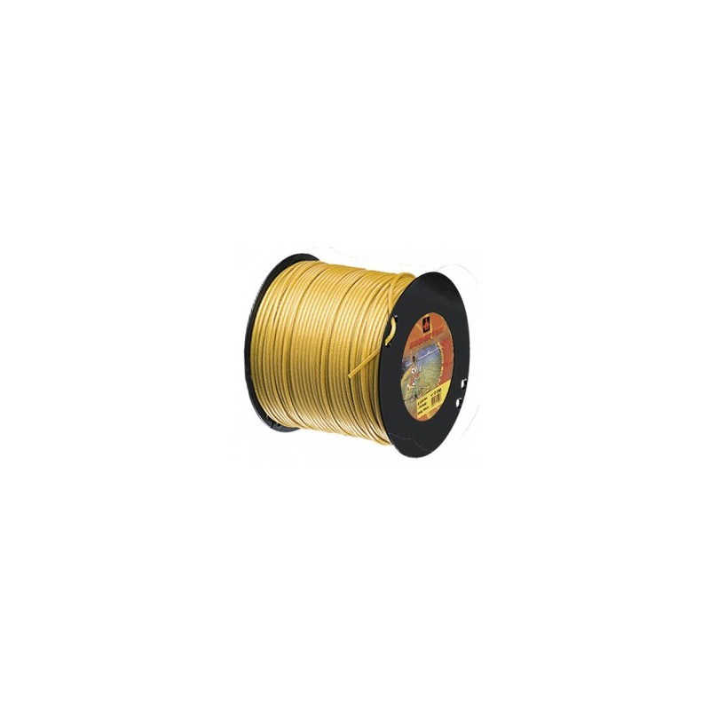 Fil nylon  diam.: 3mm, section: ronde, couleur: dor, bobine 150m